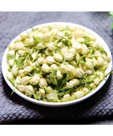 Jasmine tea 3.52 ounces/100g Caffeine-free Dried jasmine flowers are suitable for making tea Whole bud of edible flowers Jasmine bud jasmine tea loose leaf - Buy Online on SooperMarket.com
