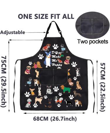 BNQL Dog Care Apron - Waterproof & Cute Cooking Apron for Dog Trainers & Groomers | Perfect Gifts for Dog Lovers - Buy Online on SooperMarket.com