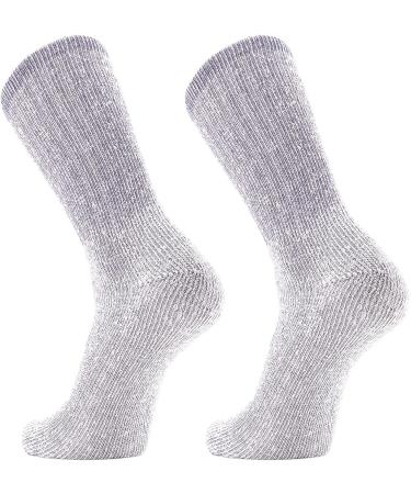 SOLAX Women's Merino Wool Hiking Socks - 2 Pairs Outdoor Trail Crew Socks (Medium, Navy) - Buy Online on SooperMarket.com