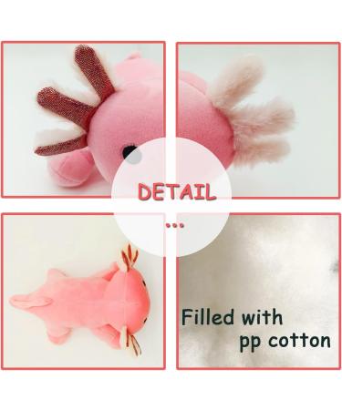 YILITI Axolotl Stuffed Animal Toy 10.8 - Cute Axolotl Plushie Doll Pillow for Kids & Adults (Pink) - Buy Online on SooperMarket.com