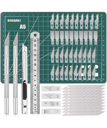 Exacto Knife Precision Carving Craft Hobby Knife Kit with 40 PCS Exacto Blades for DIY Art Work Cutting, Hobby, Scrapbooking, Stencil