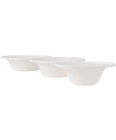 Brheez 16oz Disposable Paper Bowls - Pack of 60 | Compostable & Biodegradable Sugarcane Fiber Bowls | Eco-Friendly Alternative - Buy Online on SooperMarket.com