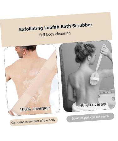 Shop Mikinona Luffa Bath Towel Scrubber | Exfoliating Sponge Pad for Spa Quality Cleanse | International Shipping Available - Buy Online on SooperMarket.com