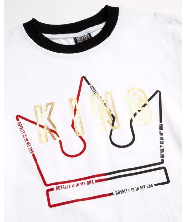 Quad Seven Boys' 2-Piece Performance T-Shirt and Tech Pants Set - White/Red, Size 8-10 - Buy Online on SooperMarket.com