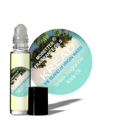 MOBETTER FRAGRANCE OILS Kread Island of Virgin Water Unisex Body Oil 1/3 oz roll on Glass Bottle
