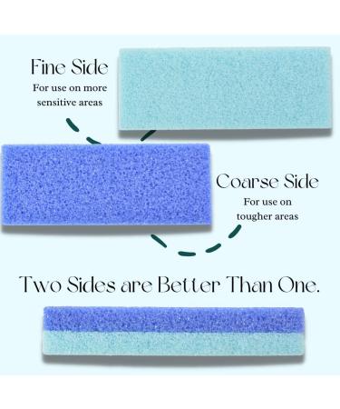 Mantello Foot Scrubber Pumice Stone 4 Pack - Double Sided Dead Skin Remover for Shower and Foot Tub - Pedicure Supplies Feet Scrubber - Buy Online on SooperMarket.com