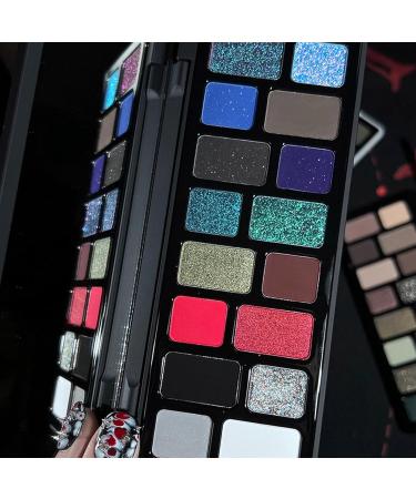 Smokey Eyeshadow Palette - 16 Cool Toned Shimmer & Matte Shades | Long Lasting Waterproof Blendable | Perfect for Bold Looks - Buy Online on SooperMarket.com