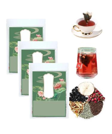 Rose and Lotus Leaf and Health Tea Health Liver Care Tea Chinese Nourishing Liver Tea Herbal Tea Rose Lotus Leaf Intestinal Cleansing Health Tea (3 Box)