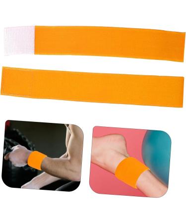 Sosoport 4 Pcs Self-Adhesive Ankle Strap - Sticky Foot Bands for Yoga Training | Yellow Yoga Foot Straps 31.2x4.8x0.2cm - International Shipping Available - Buy Online on SooperMarket.com