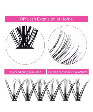 240 30d+40d Wispy Cluster Lash Clusters 0.07mm - DIY Individual Lash Extensions - Reusable Supplies - 14mm - Buy Online on SooperMarket.com