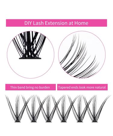 40D Individual Cluster Eyelashes for Extensions - 0.07 D Curl Mix 15-20mm - Perfect for Beginners | Artificial Eyelashes - Buy Online on SooperMarket.com