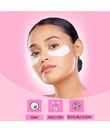 CCbeauty Reusable Under Eye Patches & Eye Cream Applicator Set | 100% Silicone Gel Pads for Hydration Fine Lines & Dark Circles | Storage Tin Included - Buy Online on SooperMarket.com