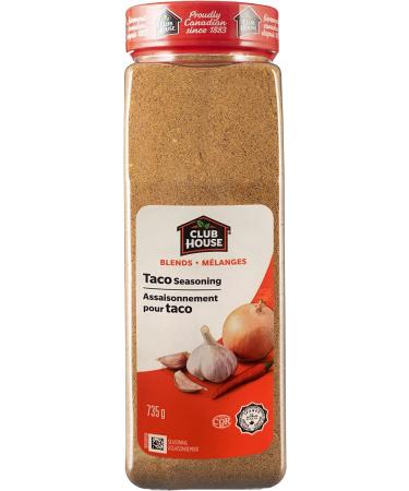 Club House Quality Natural Herbs and Spices Taco Seasoning 735g