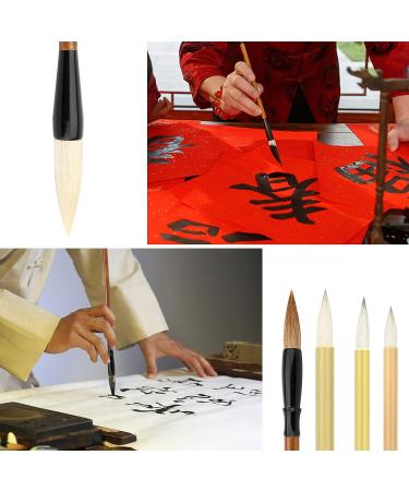 10-Piece Chinese Calligraphy Brushes Set with Bamboo Holder - SUNJOYCO Painting Writing Brush for Kanji Japanese Sumi Drawing, Watercolor Art Brushes for Beginners - Buy Online on SooperMarket.com