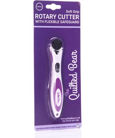 The Quilted Bear Rotary Cutter - Ergonomic Soft Grip Rotary Cutter with Easy Blade Replace System (18mm) - Buy Online on SooperMarket.com