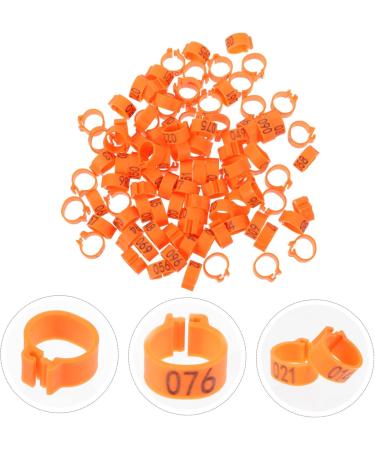 FOMIYES 300 Pcs Pigeon Anklet Ring Protector Parrot Leg Ring Foot Ring for Pigeon Xuan Feng Birds Baby 1.3X1.3CMx3pcs Orangex3pcs - Buy Online on SooperMarket.com