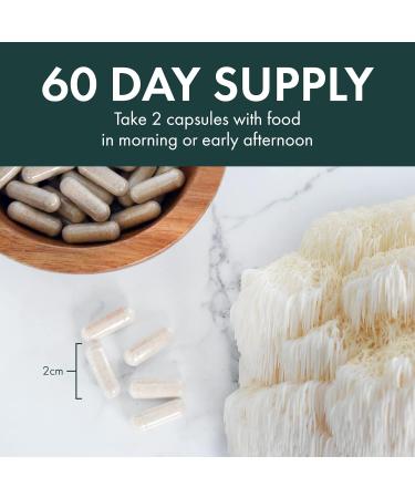 Host Defense Lions Mane Mushroom Supplement 120 Mushroom Capsules for Brain Health | 1000mg Lion's Mane Powder per Serving |Mushroom Supplements for Brain & Nervous System Support | Mushroom Powder Extract Pills Host Defense Mushrooms| Lion's Mane Pills - Buy Online on SooperMarket.com