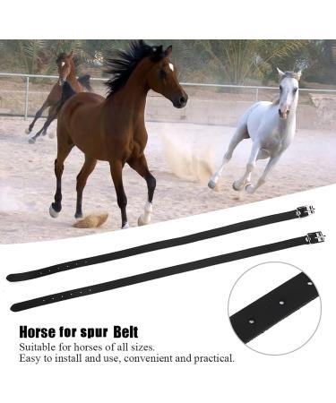 GOTOTOP Spur Leathers 1 Pair 50cm Lengthen Kids Spur Leathers Riding Straps with Stainless Steel Buckle Horse Tool Accessories - Buy Online on SooperMarket.com
