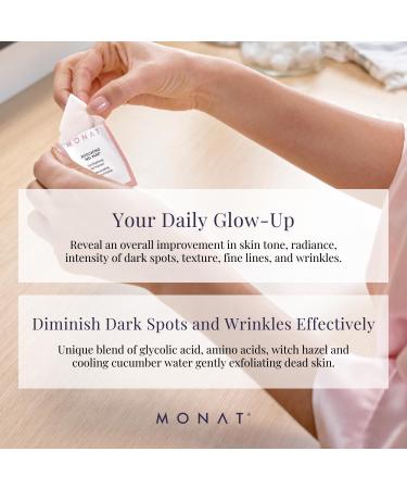 MONAT Exfoliating Peel Pads Radiant Skin Facial Exfoliation Renewal Nourishing Natural Exfoliants Gentle Daily Skincare Essential International Shipping Available - Buy Online on SooperMarket.com