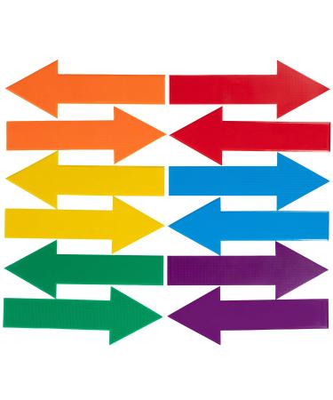 Champion Sports Poly Directional Arrow Set 6-color, 1.62 H x 18.25 L x 6.25 W