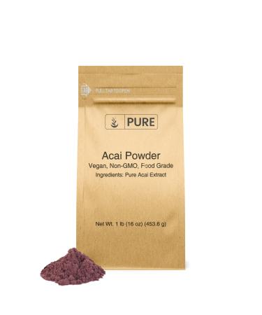 Pure Original Ingredients Acai Powder (1 lb) Superfood, Vegan, Non GMO 1 Pound (Pack of 1)