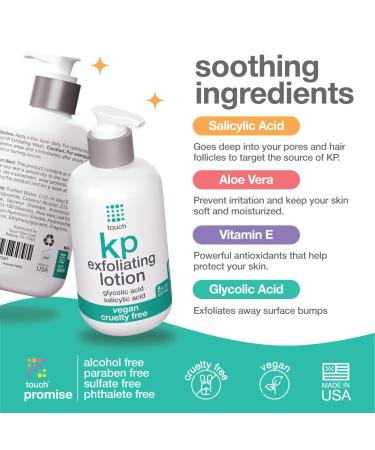 12% Glycolic Acid Body Lotion for Keratosis Pilaris | Exfoliating Moisturizer for Rough & Bumpy Skin | Redness Reduction | 8 oz - Buy Online on SooperMarket.com