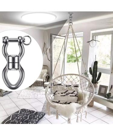 SELEWARE Silent Bearing Swing Swivel  360 Rotational Device Hanging Accessory with Removeable Buckle for Tree Swing  Hammock Chair  Climbing Rope  Yoga  Kids Swing Swivel 1200LB Capacity Swivel - Style A - Buy Online on SooperMarket.com