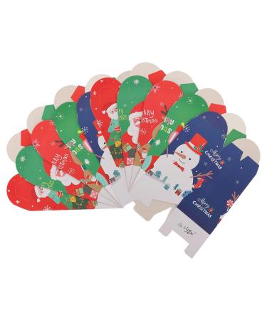 Cabilock Christmas Goody Boxes 20pcs Cookie Candy Boxes Xmas Treats Party Favors