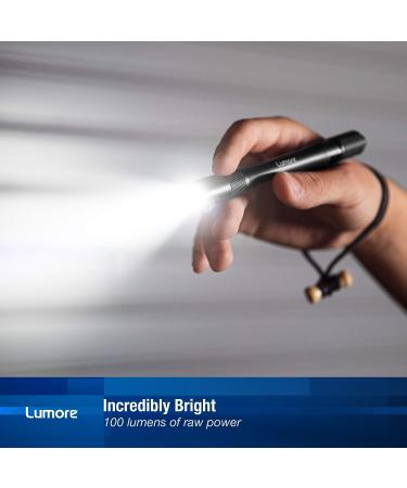 Lumore Pen Flashlights - Durable Aircraft-Grade Aluminum, 100 Lumen Medical Lights (4 Pack) - Buy Online on SooperMarket.com