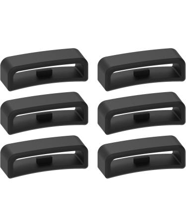 28mm Width Band Keeper Compatible with Garmin Vivoactive HR/Forerunner 910XT Fastener Loops Replacement Band Holder Compatible with Fitbit Surge Bands, 6 Pack.