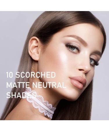 10 Colors Waterproof Matte Eyeshadow Palette | Long-Lasting High Pigment Formula | Ultra-Blendable Nude Shades | Includes 2 Brushes | Cement Color - Buy Online on SooperMarket.com