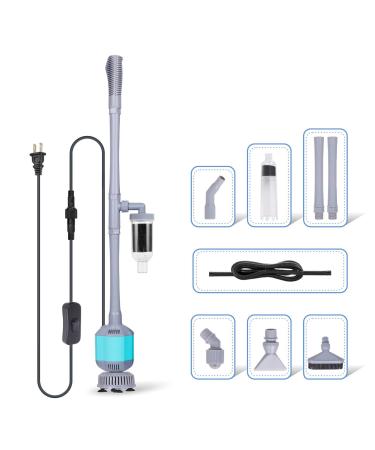 hygger 360GPH Electric Aquarium Gravel Cleaner, 5 in 1 Automatic Fish Tank Cleaning Tool Set Vacuum Water Changer Sand Washer Filter Siphon Adjustable Length 15W