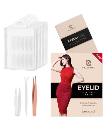 SILKDEMIS Professional Eyelid Tape 400Pcs (4mm 5mm 6mm 7mm) Eyelid Tape for Hooded Eyes Invisible Premium Double Eyelid Tape Eyelid Lifter Strips