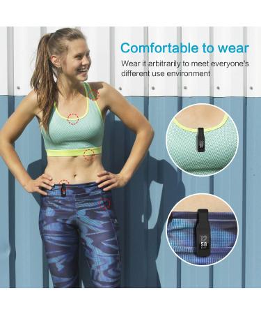 EEweca 2-Pack Clip for Fitbit Inspire/Inspire HR - Black+Sangria | Holder Accessory - Buy Online on SooperMarket.com