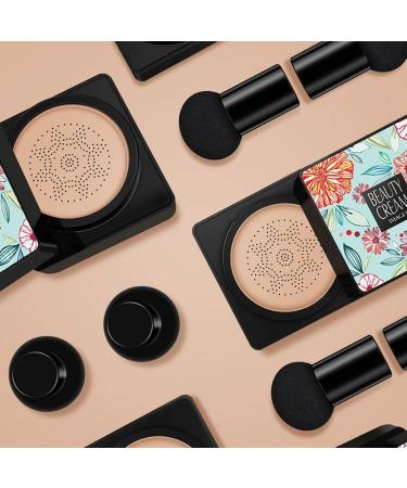 Hudhow's Foundation Mushroom Head - Natural Concealer BB Cream | Moisturizing Air Cushion Makeup Base in Natural Color - Buy Online on SooperMarket.com