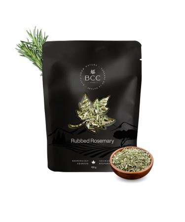 Rubbed Rosemary 100g Natural Herb Premium Quality Non-GMO Gluten-Free Aromatic Herb for Cooking Seasoning and Marinades Fresh and Fragrant No Additives