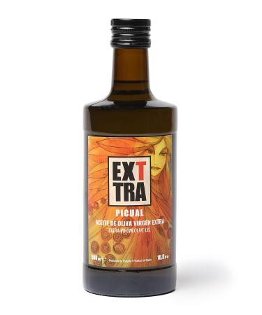 EXTTRA Original Extra Virgin Early Harvest Olive Oil (Picual Variety) 500 ml (Picual) (Picual 1 x 500 ml) Almond Apple Banana Olive Oil Tomato 1x500ml