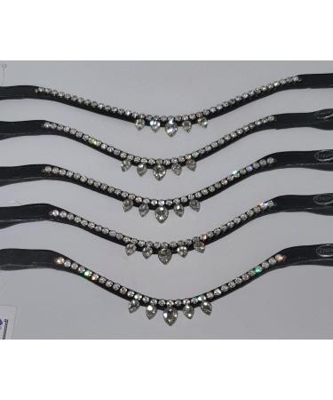 Tyssons Breeches Herring Band Drops Diadem - Luxury Leather Glitzer Strass Belt for Minishetty Shetty Pony & WB - Shop Internationally - Buy Online on SooperMarket.com