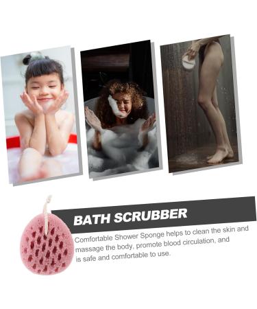 KOMBIUDA Bath Sponge Ball Body Scrub Sponge Mesh Pouf Bath Scrunchies Loofah Scrub Body Sponges for Shower Sponge Loofah Scrubber Exfoliating Sponge Cute Bath Wipe Polyurethane Child Pink - Buy Online on SooperMarket.com