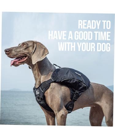 OneTigris CAMELUS Dog Backpack - Tear-Resistant Camping & Hiking Pack for M/L Size Dogs - Lightweight Durable Black - Buy Online on SooperMarket.com