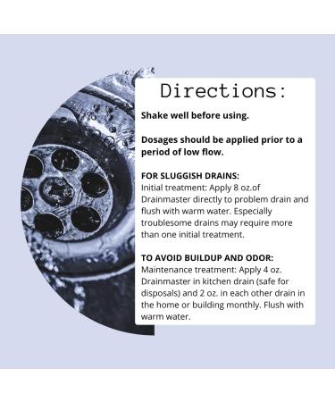 Commercial Drain & Grease Trap Cleaner - Concentrated Enzyme Formula | Organic Liquid Bacteria for Plumbing (1 Gallon - Buy Online on SooperMarket.com