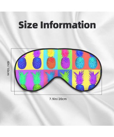 Colorful Pineapple Soft Sleep Eye Mask | Breathable Eye Patch for Travel & Relaxation - Shop Now - Buy Online on SooperMarket.com