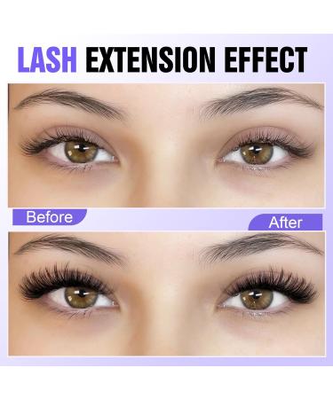Pawotence 280pcs 40D Curl Cluster Lashes 9-16mm Mix | Self-Application at Home - Buy Online on SooperMarket.com