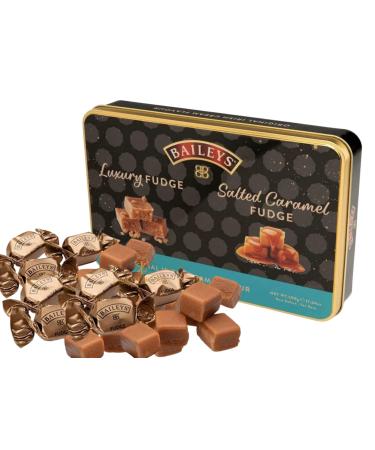 Baileys Chocolate Fudge Gift Set - Baileys Fudge Selection Of Baileys Salted Caramel Fudge Sweets And Luxury Fudge Tin Sweets Fudge Chocolate Hamper - Baileys Gift Set