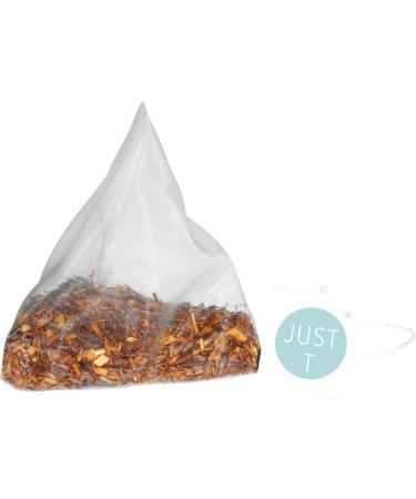 Just T Cheek to Cheek Vanilla Organic Rooibos Tea Bags (20 pcs) | French Vanilla Infused | Biodegradable Pyramid Bags | High-Grown Leaf Tea - Buy Online on SooperMarket.com
