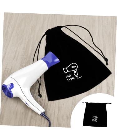 Gogogmee 5 Pcs Hair Dryer Storage Bag Cotton Drawstring Bags Drawstring Makeup Bag Sack Flannel Black - Buy Online on SooperMarket.com