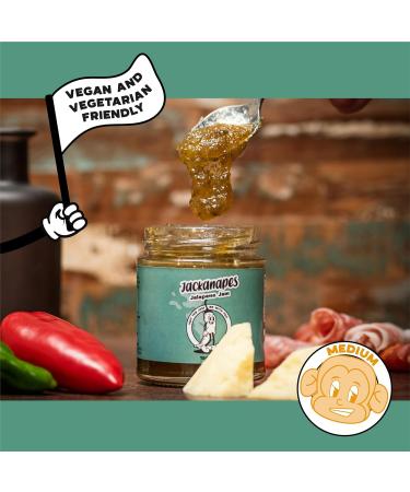 Jalape o Chilli Jam by Jackanapes 190g - Mild Vegan Chilli Condiment Made with Jalape os Apples and Lemons - Made in the UK - Buy Online on SooperMarket.com