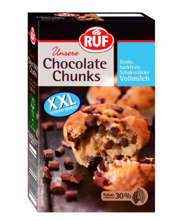 Call chocolate chunks backproof milk chocolate drops XXL chocolate pieces for baking ideal for muffins brownies and cookies gluten-free 1x100g