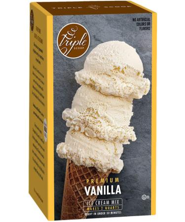 Premium Vanilla Ice Cream Starter Mix for ice cream maker. Simple, easy, delicious. From gourmet mix to maker in 5 minutes. Makes 2 creamy quarts. (1 15 oz box) Premium Vanilla 12.3 Ounce (Pack of 1)