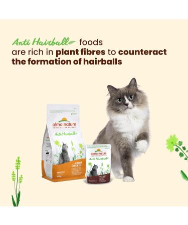 Almo Nature Functional Anti Hairball Multipack Complete Wet Cat Food -3 pouches with Beef/3 pouches with Chicken (pack of 6 pouches x70g) - Buy Online on SooperMarket.com